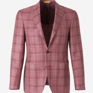 Americana de Lana y Seda a Cuadros