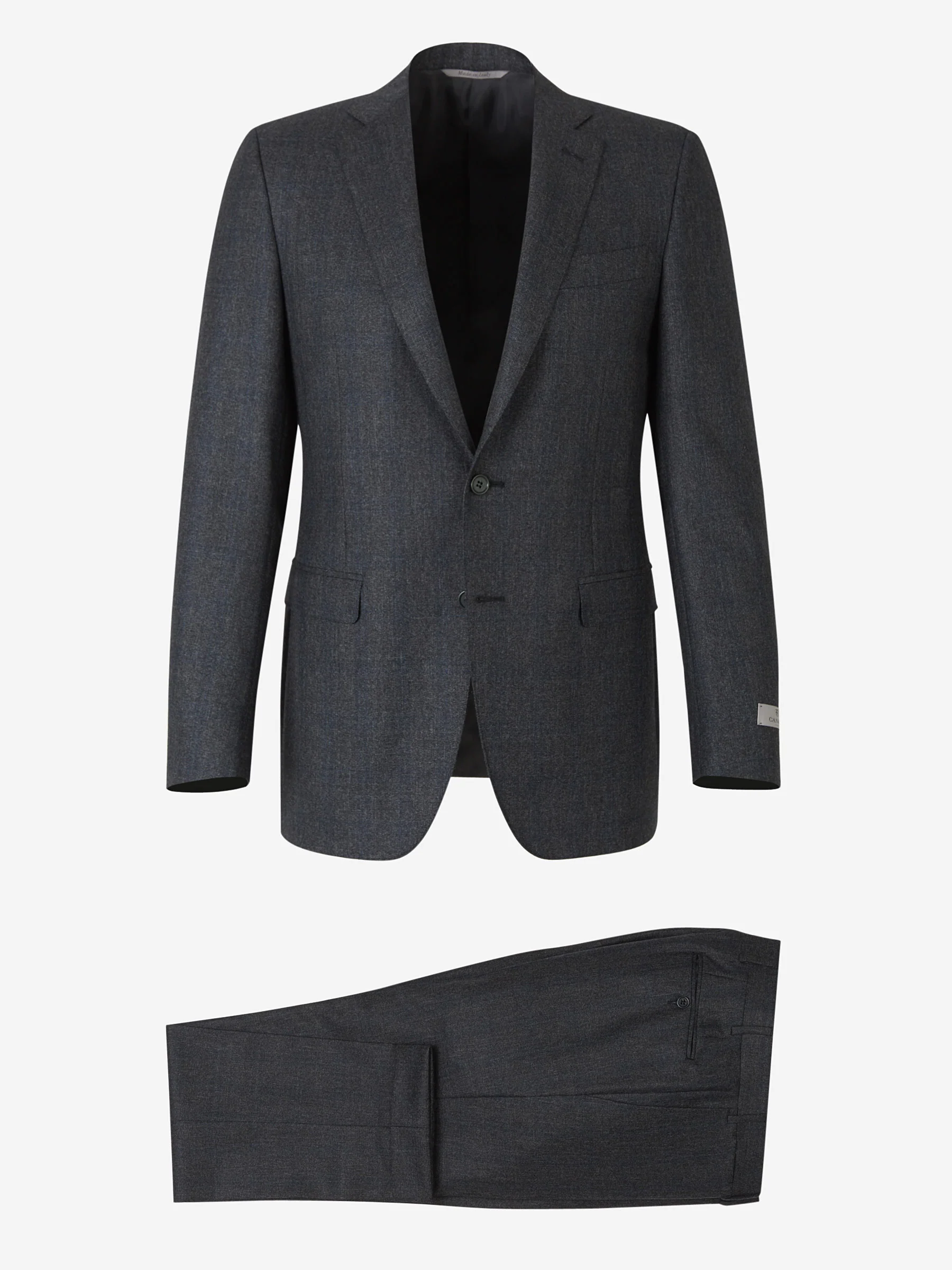 Traje con motivo de micro-punto y cuadros