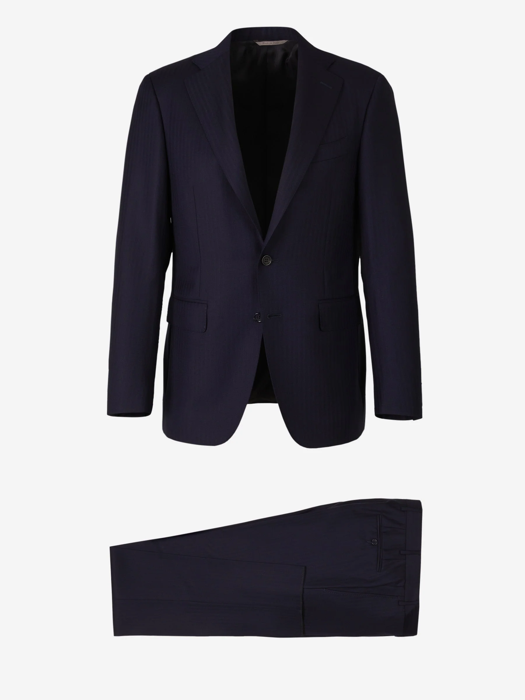 Traje Motivo Rayas Lana