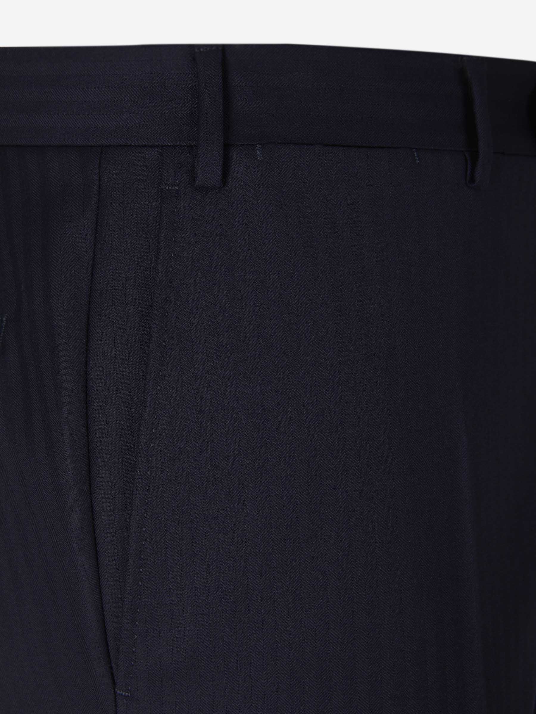 Traje Motivo Rayas Lana - Imagen 6