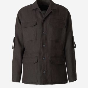 Chaqueta Lino Bolsillos