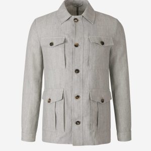 Chaqueta Lino Y Lana