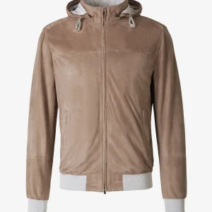 Cazadora Capucha Piel