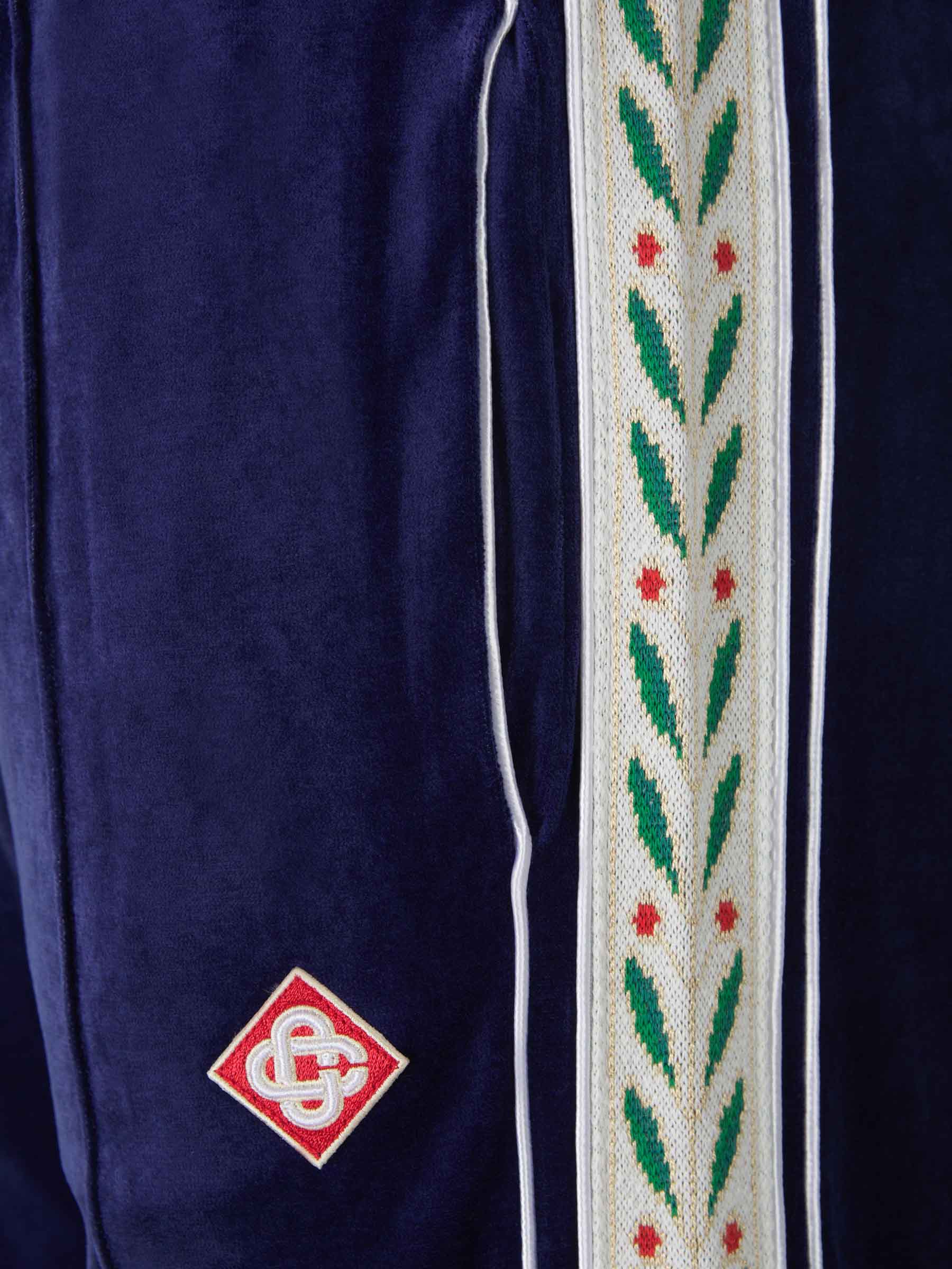 Joggers Detalles Bordados Terciopelo - Imagen 4