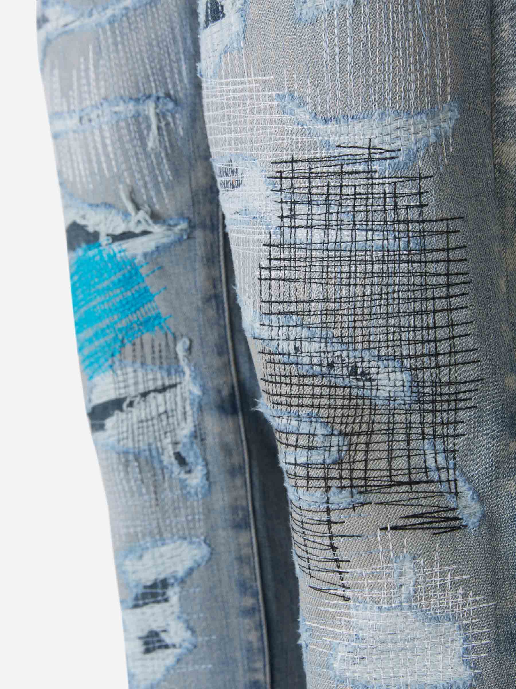 Jeans Costuras Desgarrado - Imagen 4