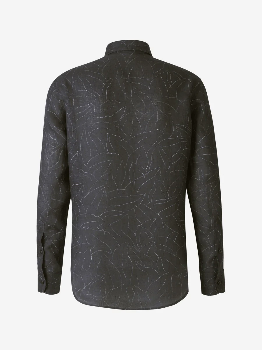 Camisa Hojas Lino - Imagen 3