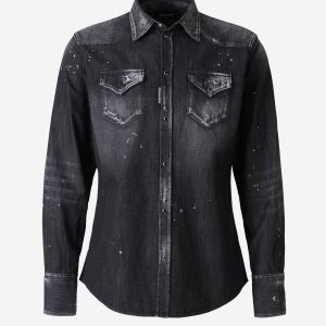 Camisa Denim Detalle Cristales