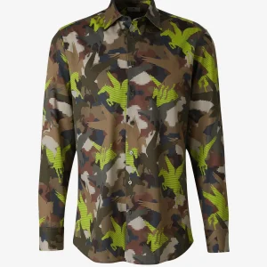 Camisa Motivo Camuflaje