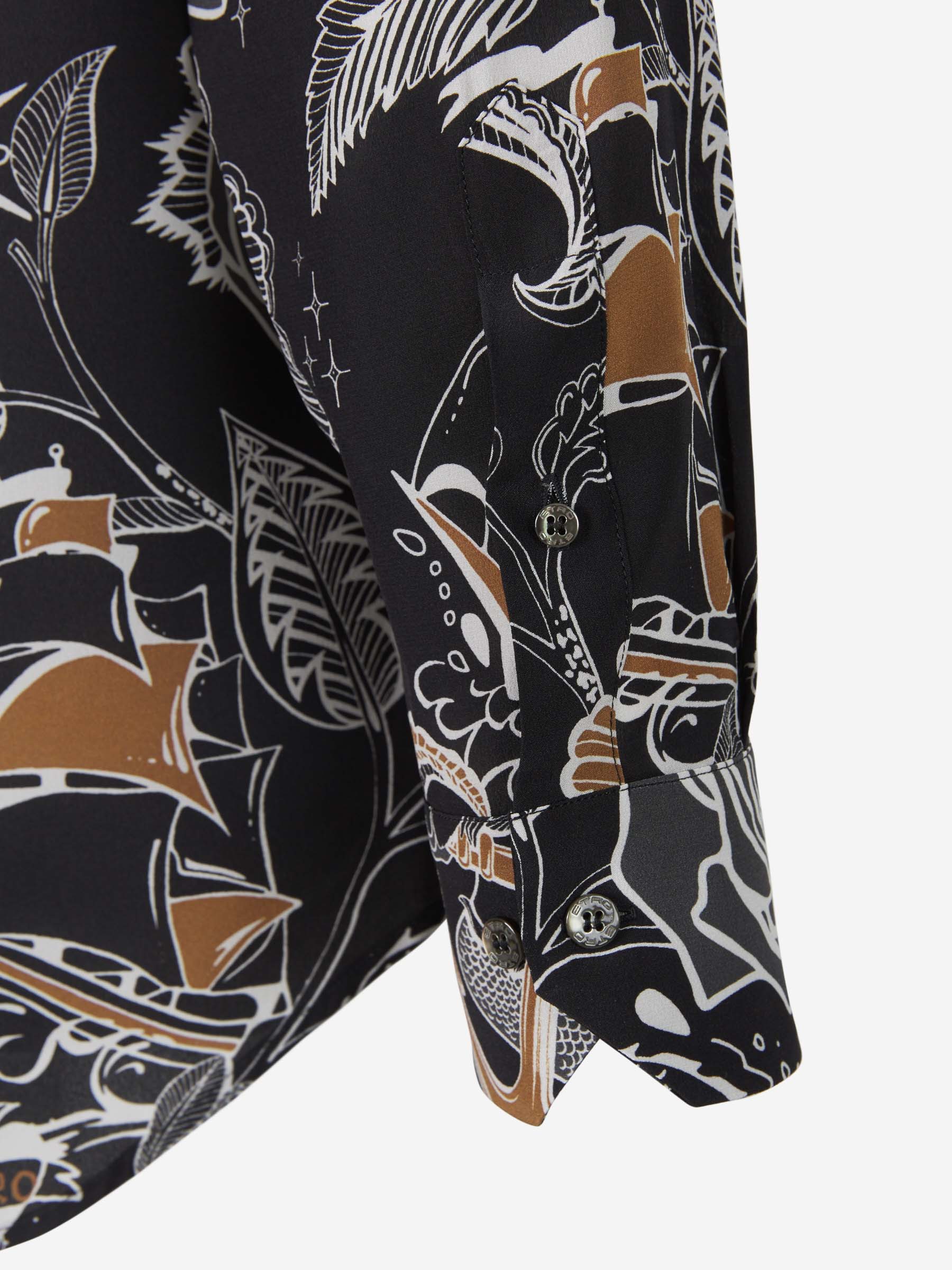 Camisa Motivo Tattoo Seda - Imagen 4