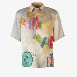 Camisa Raso Estampada