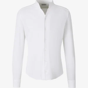 Camisa Piqué Cuello Mao