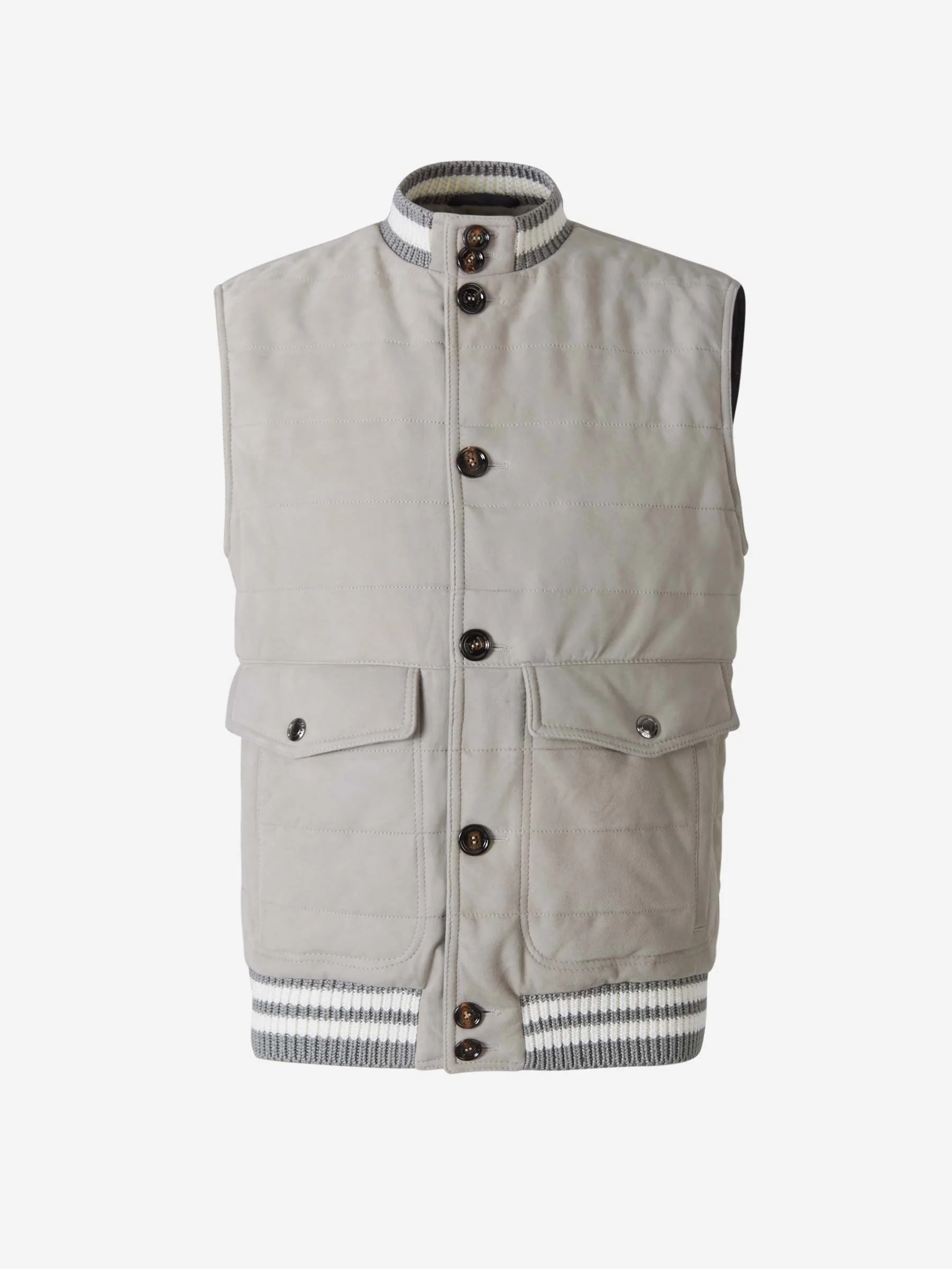 Chaleco Bolsillos Piel