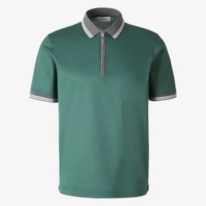 Polo Piqué Bicolor Cremallera