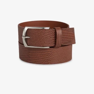 Cinturón Piel Efecto Serpiente