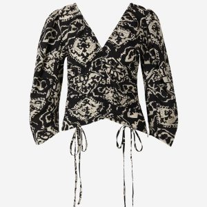 Blusa Motivo Abstracto Seda