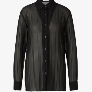 Camisa Plisada Transparente