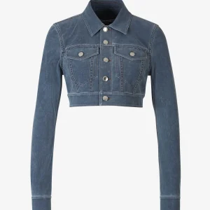 Cazadora Cropped Denim