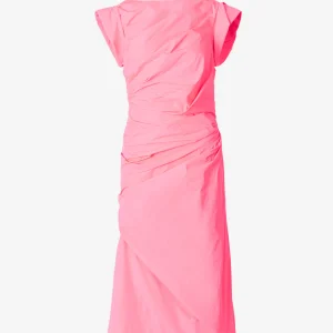 Vestido Drapeado Asimétrico