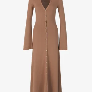 Vestido Punto Abotonado Lana