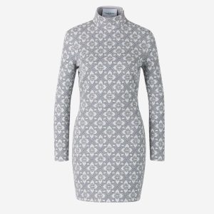 Vestido Jacquard Monograma