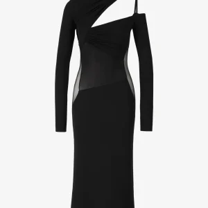 Vestido Drapeado Paneles