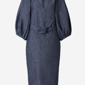 Vestido Cinturón Lino