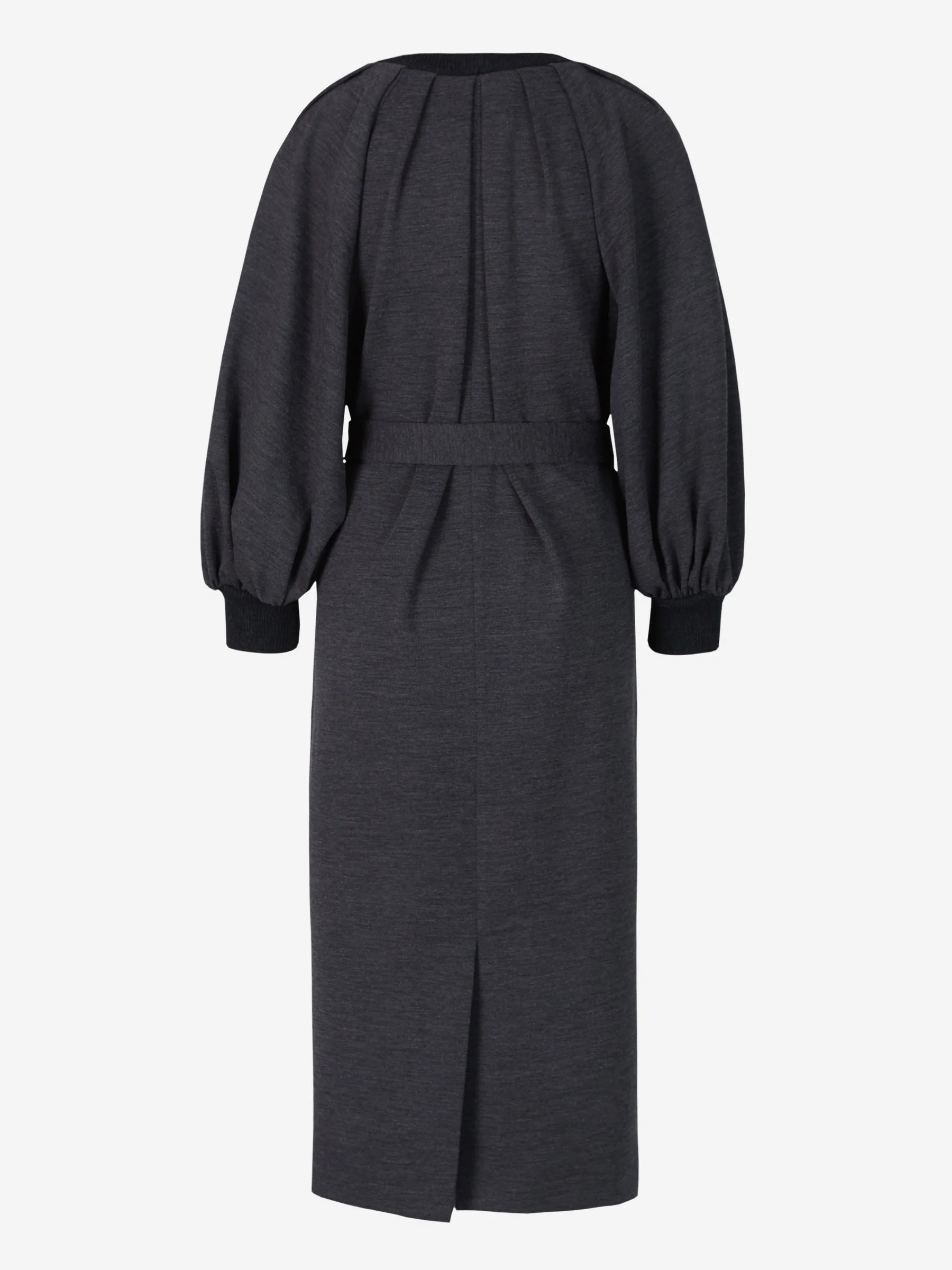 Vestido Mangas Abullonadas Lana - Imagen 3