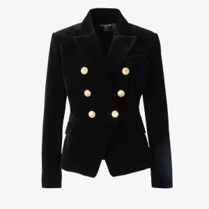 Blazer Doble Botonadura Terciopelo