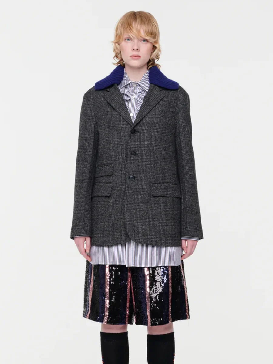 Blazer Cuello Contraste - Imagen 8