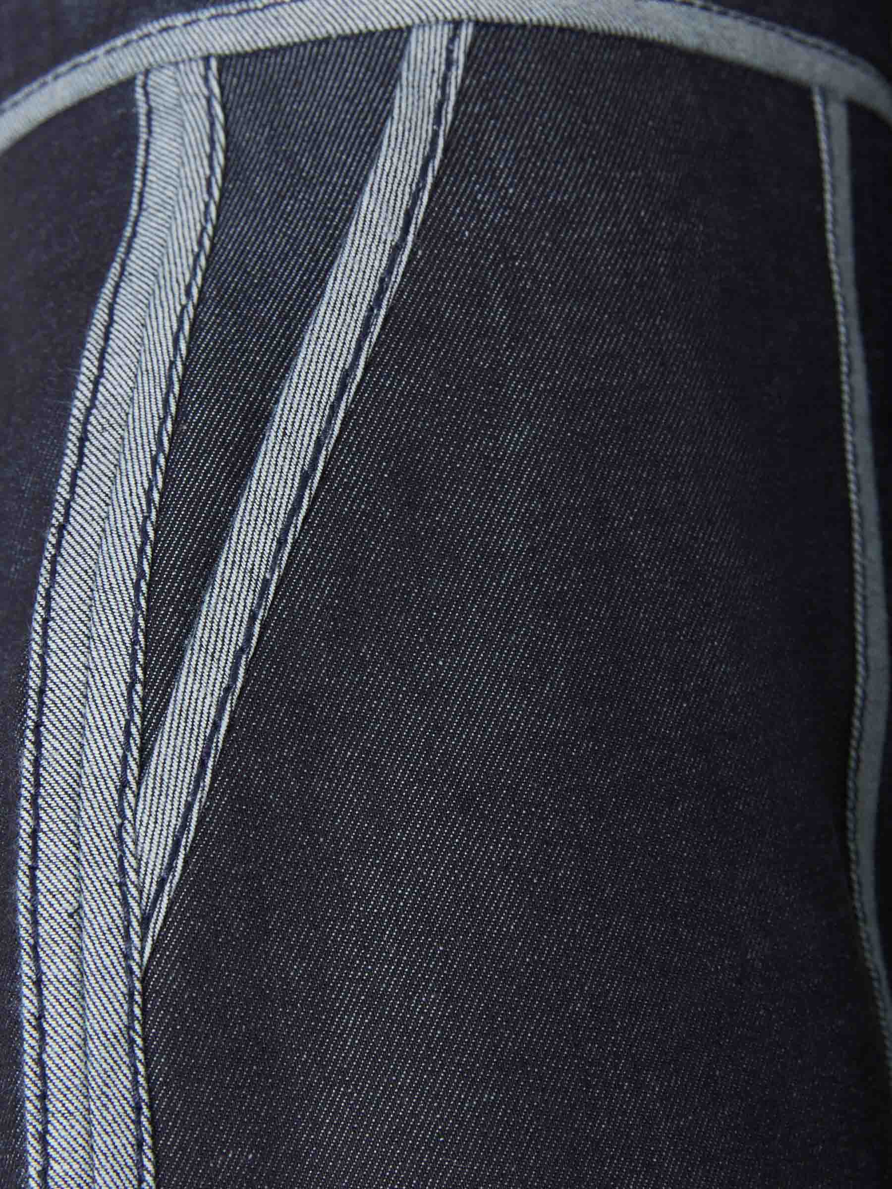 Jeans Cropped Ribetes Contraste - Imagen 3