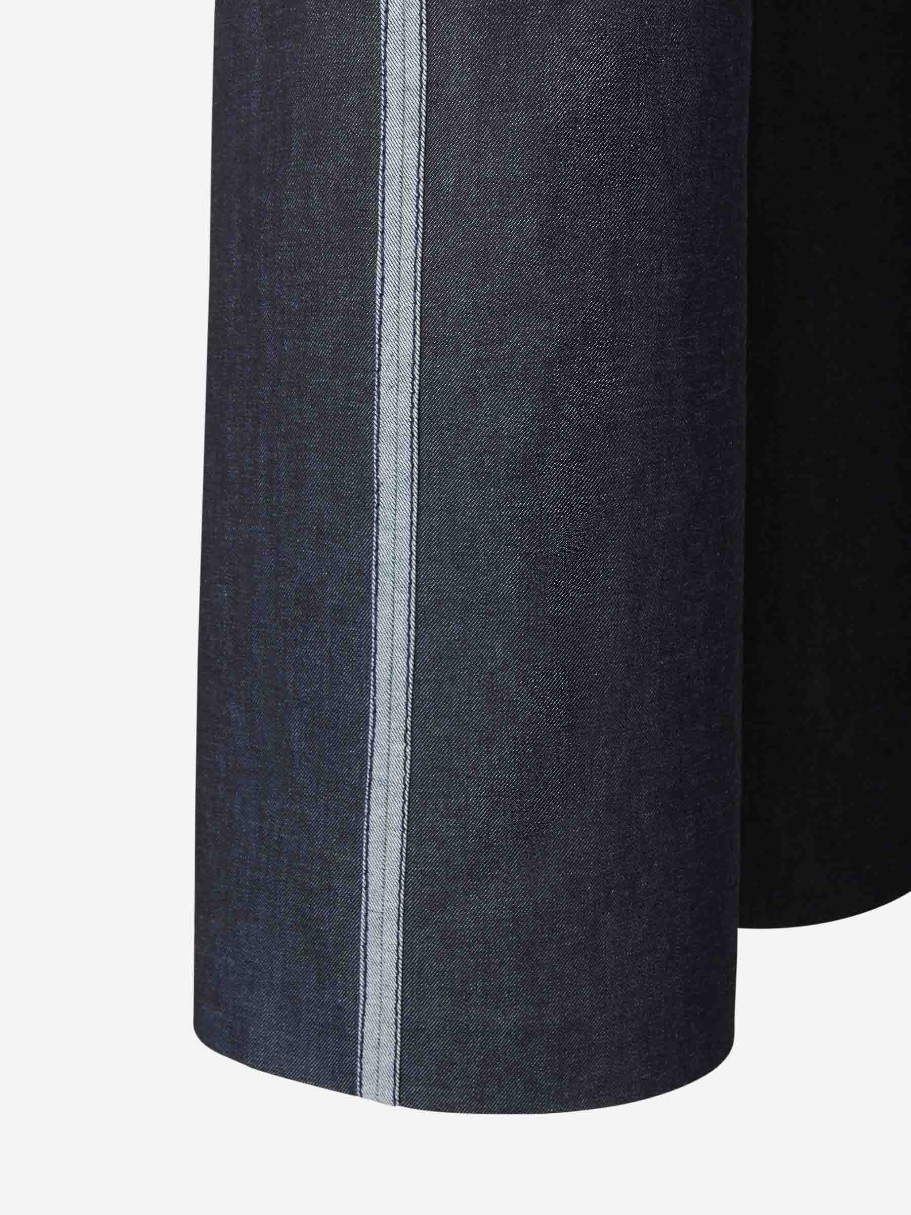 Jeans Cropped Ribetes Contraste - Imagen 4