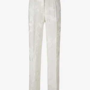 Pantalones Jacquard Seda