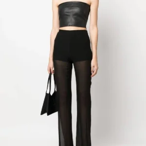 Pantalones Seda Semitransparente