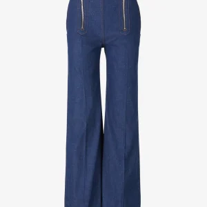 Jeans Acampanados Cremalleras