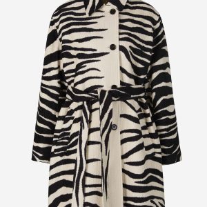 Abrigo Motivo Animal Cinturón