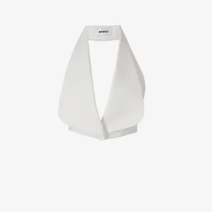 Chaleco Cropped Crepé