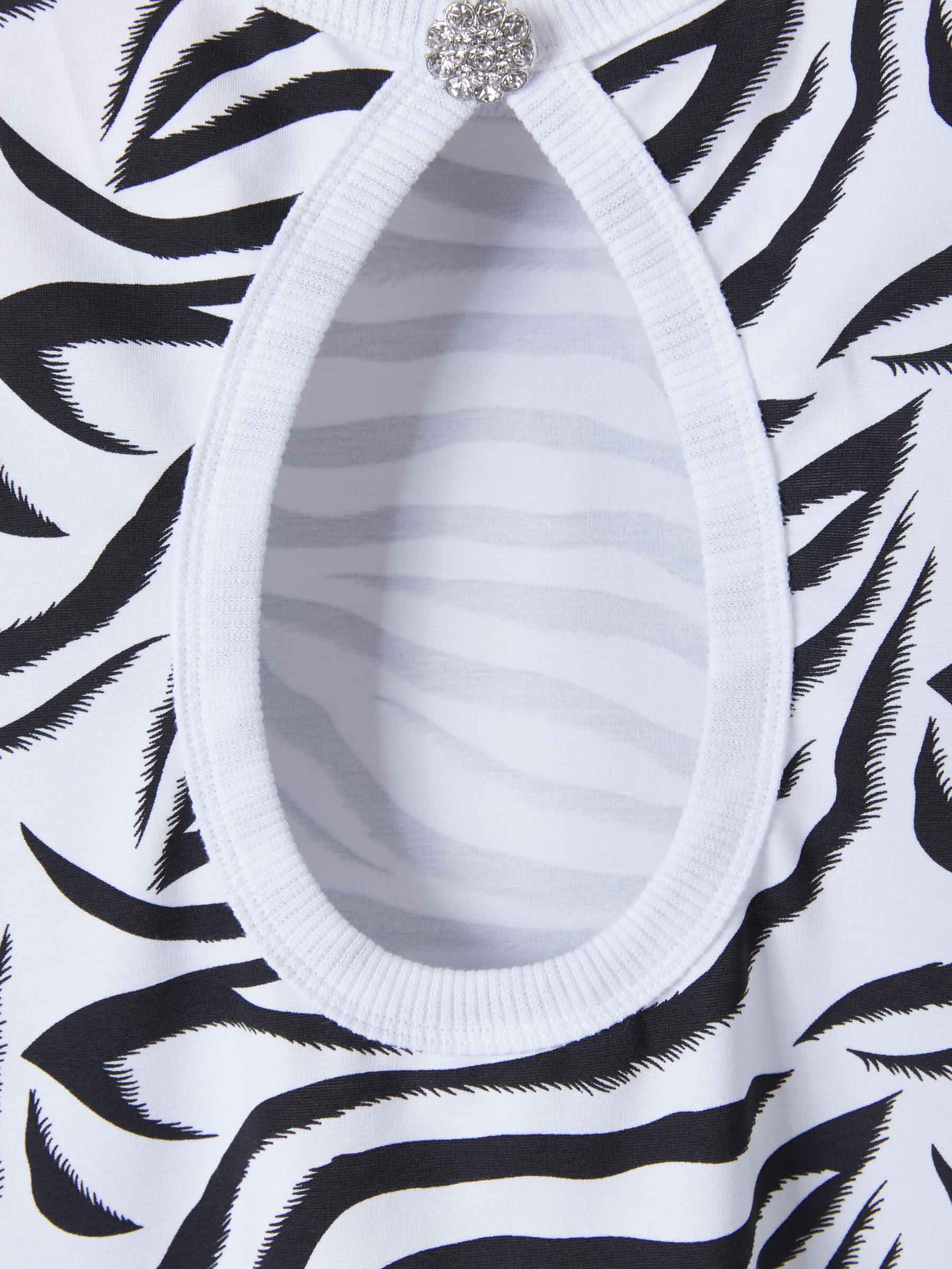 Camiseta Estampado Animal Hombreras - Imagen 4