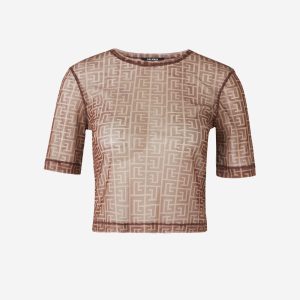 Camiseta Monograma Semitransparente