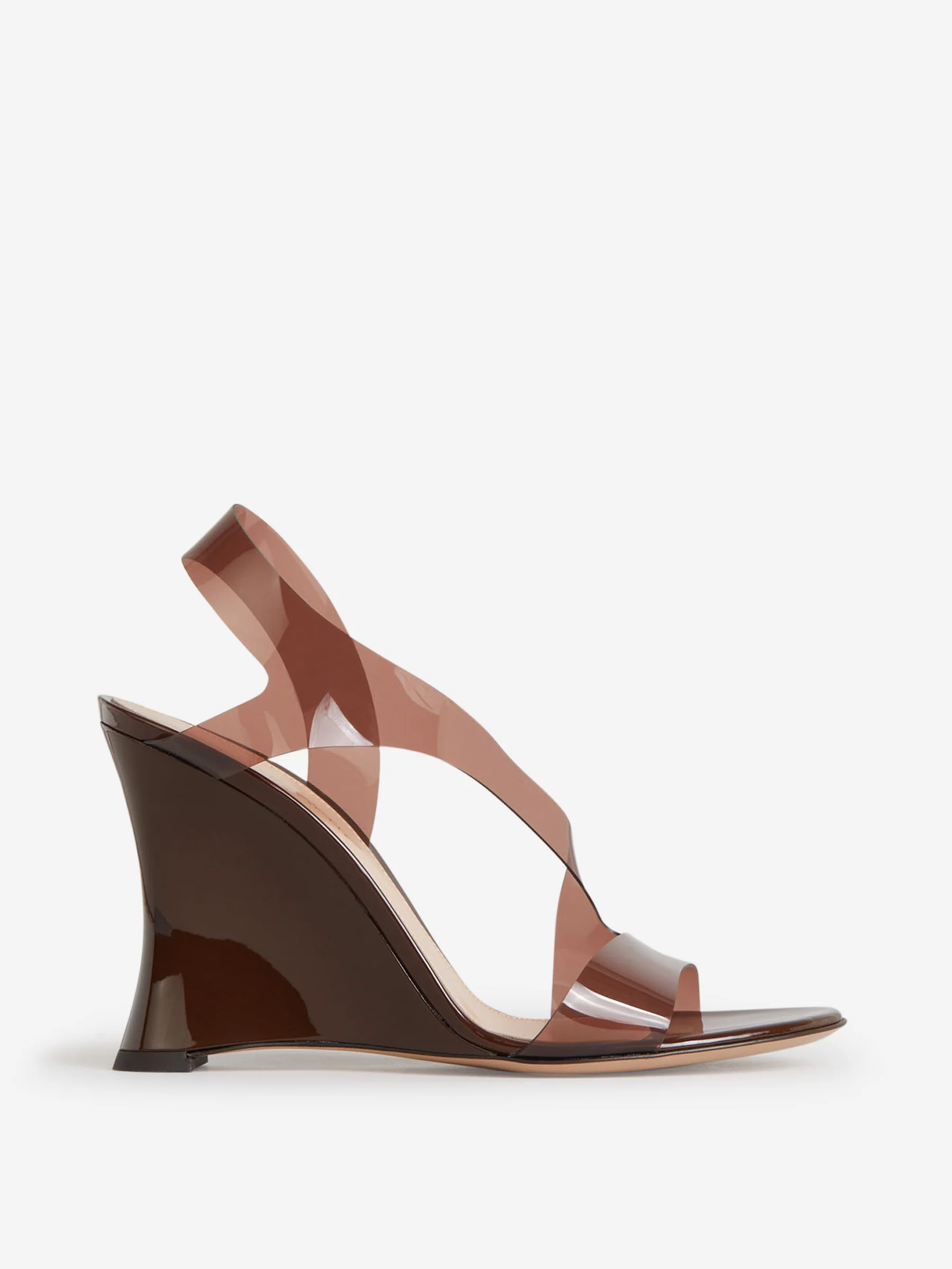 Sandalias Cuña Transparentes