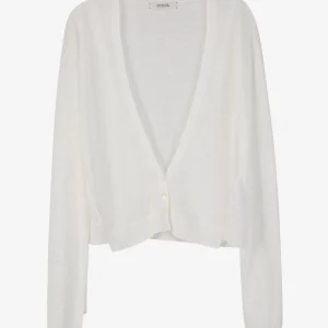 Cárdigan Escote V Lino