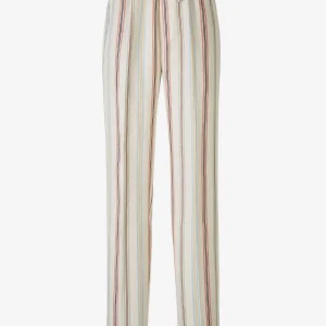 Pantalones Motivo Rayas Lino