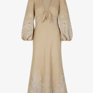 Vestido Midi Lino Texturizado