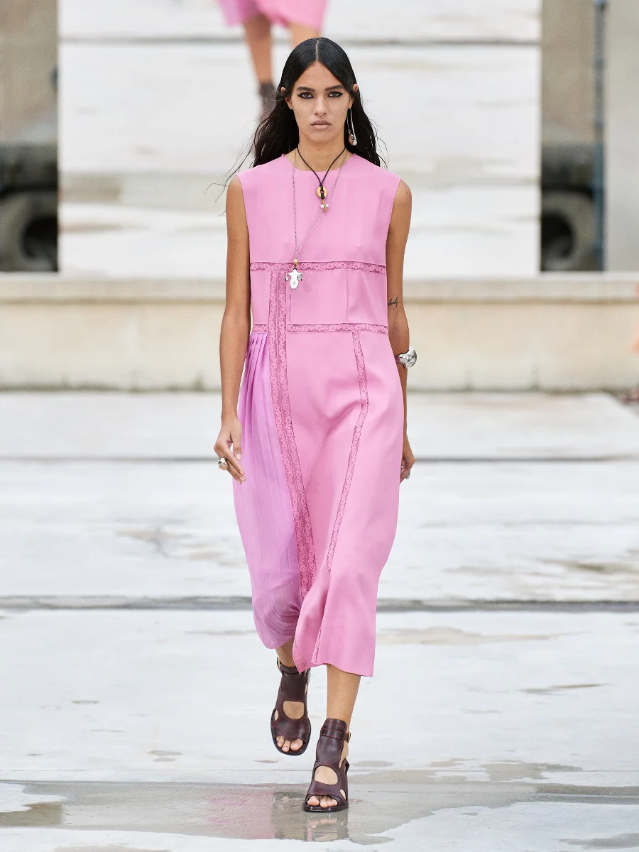 Vestido Ribetes Encaje - Imagen 4