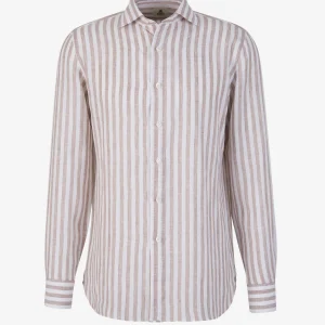 Camisa Motivo Rayas Lino