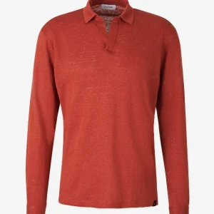 Polo Manga Larga Lino