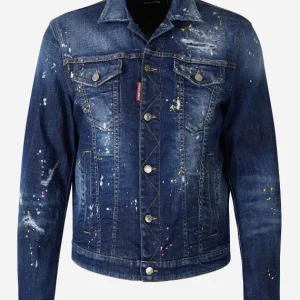 Cazadora Denim Salpicaduras