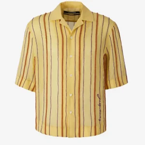 Camisa Motivo Rayas Relieve